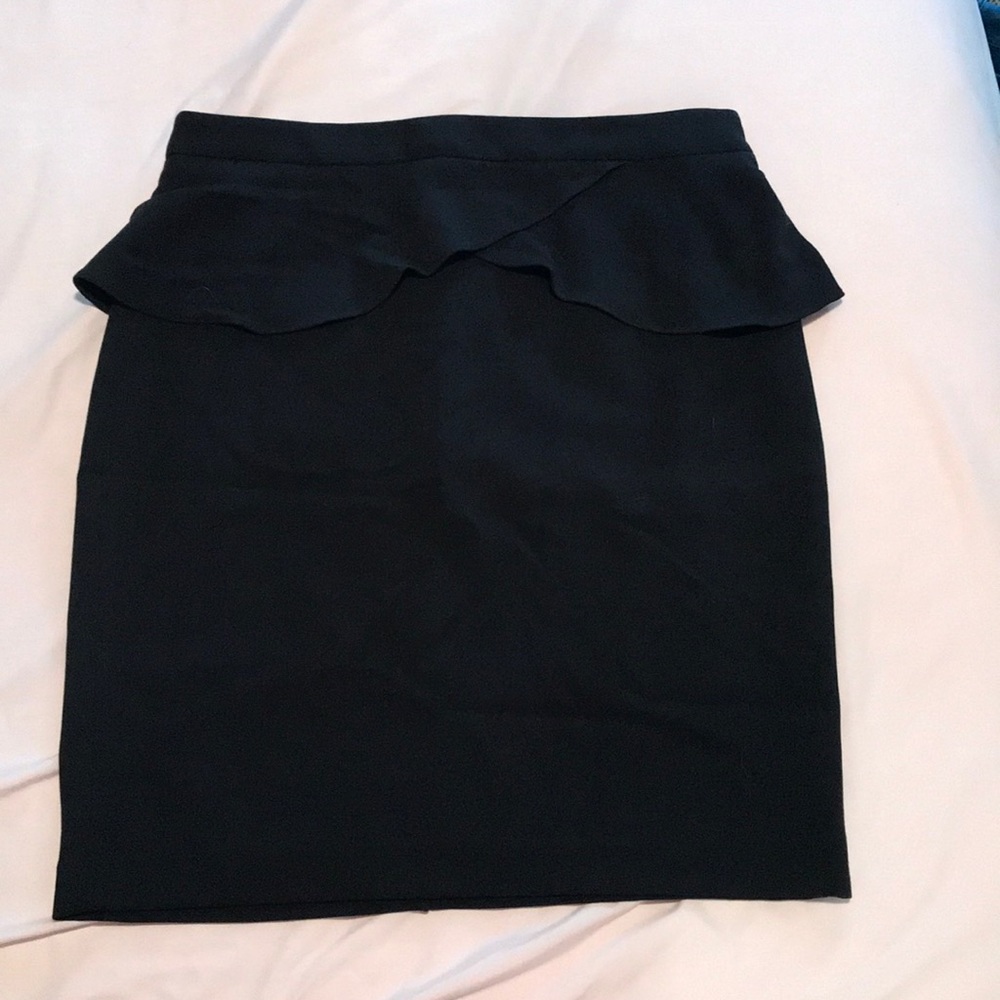 Express Black Pencil Skirt with Tulip Waist